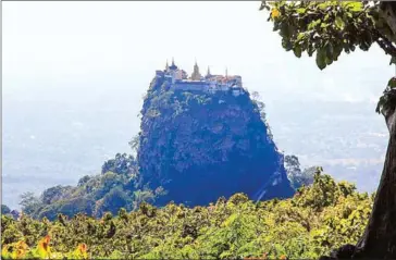  ?? GO-MYANMAR.COM/CC BY-SA 3.0 ?? Mount Popa in Kyauk Padaung Township.