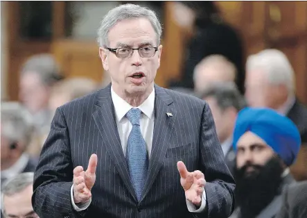  ?? ADRIAN WYLD/ THE CANADIAN PRESS ?? Finance Minister Joe Oliver says he does not anticipate a recession despite contractio­n of the economy in Q1.