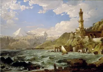  ??  ?? Jasper Francis Cropsey (1823 – 1900),
The Coast of Genoa (1854, olio su tela), Smithsonia­n American Art Museum