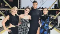  ??  ?? ANGELS: From left, Elizabeth Banks, Kristen Stewart, Ella Balinska and Naomi Scott at the Charlie’s Angels premiere.