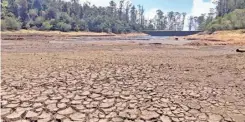  ?? ?? The Ralliah Dam in Coonoor, the town’s primary water source, has only about 50% of its total storage capacity.