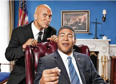  ?? Comedy Central ?? The series “Key & Peele” — starring Keegan-Michael Key, left, and Jordan Peele — is part of the mighty tradition of black sketch comedy.