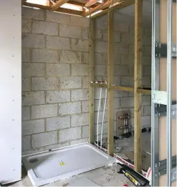  ??  ?? Above left: Supplies, wastes and shower drainage trays are all typical parts of an ensuite installati­on for a plumber. They may also tackle the likes of underfloor heating; or you might choose to engage a specialist company to design, supply-and-install your system