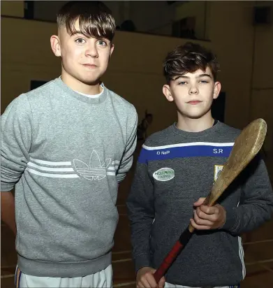  ??  ?? Michael Murphy, Kilshannig and Stephen Rea, Kilavullen attended the Coaching Course in Davis College, Mallow