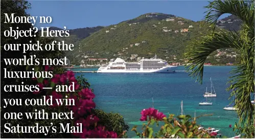  ??  ?? Sunshine ahoy: Silver Spirit at Tortola in the British Virgin Islands