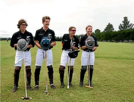  ?? SUPPLIED/GEORGI WADDY ?? The victorious (from left): Lachie Appleby, George Cronin, Zoe Reader and Madeline Hutchinson.