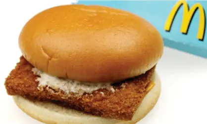  ??  ?? McDonalds Filet O’Fish – not the McEffing Fish Filet. Photograph: Martin Lee/Rex Features