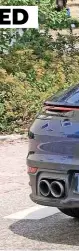  ??  ?? CHANGES Rear end gets a full-width set of lights and four exhaust exits protrude from new bumper
