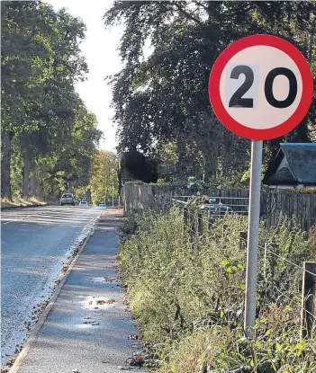  ?? Picture: Jo Barcas Buchan. ?? The sign was altered on the road where Harlow was killed.