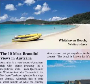  ??  ?? Whitehaven Beach, Whitsunday­s