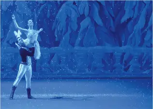  ?? PHOTO: RNZB ?? Magical . . . Sean James Kelly and Marie Varlet as Herr Drosselmei­er and Marie Stahlbaum in The Nutcracker.