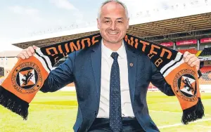  ?? SNS. ?? Ray Mckinnon is unveiled as Dundee United boss in May 2016.