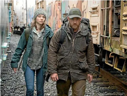  ??  ?? Thomasin Harcourt McKenzie plays Ben Foster’s daughter in Leave No Trace.