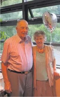  ??  ?? Emrys and Audrey Rowlands, who live in the Rhondda, have marked the milestone of 60 years of marriage