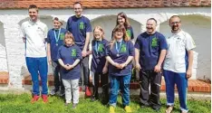  ?? Foto: Verena Leiminger ?? Teilnehmer und Betreuer der SG Handicap (von links): Markus Protte, Wilhelm Bütt ner, Daniel Weinert, Franziska Stolch, Regina Ströbele, Judith Wiedemann, Celina Witt und Werner Wiedemann.