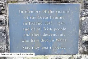  ?? ?? Memorial to the Irish famine
