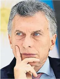  ??  ?? Argentina. Mauricio Macri, en la presidenci­a.