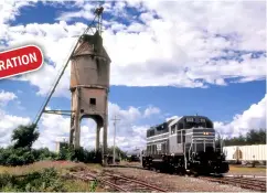  ??  ?? Photograph­ing this old coaling tower near Bangor, Maine, gave the author the idea for a model he built and added to his yard. There are plenty of scenes like this to inspire your modeling, too!