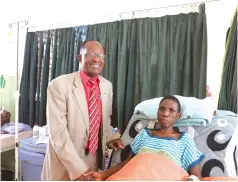  ?? CEO Dr Narcisius Dzvanga. — Picture: ?? Ms Portia Govero With Mpilo Hospital Dennis Mudzamiri