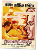  ??  ?? valuable: An original poster for Casablanca, starring Humphrey Bogart