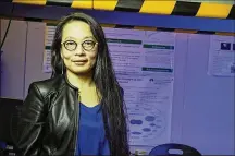  ??  ?? Wright State University professor Caroline Cao founded Endo Guidance Technologi­es, which recently won a grant.