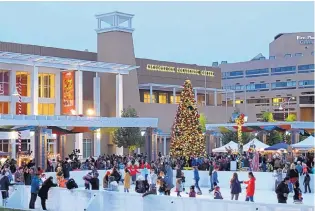  ?? COURTESY OF DAMIAN LOPEZ-GASTON ?? Winterfest kicks off the holiday season in Civic Plaza, which will feature the Ice Qube skating rink through the end of December.