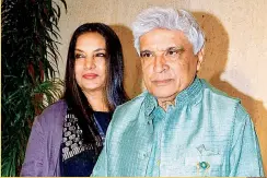  ??  ?? Shabana Azmi and Javed Akhtar