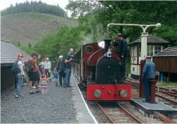  ??  ?? Corris Railway new-build Kerr Stuart Tattoo 0-4-2ST No.7 at Maespoeth Junction on June 6. DAVID COLEMAN/CR