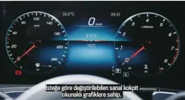  ??  ?? İsteğe göre değiştiril­ebilen sanal kokpit okunaklı grafiklere sahip.