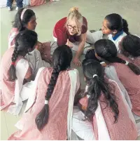 ??  ?? U of T researcher Kathleen Gallagher included Kushnir in her ongoing project, which explores the experience of high school students in drama classes in five countries, including India.