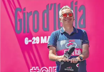  ?? ?? Stefano Bertolotti, famoso speaker do Giro, vai apresentar as equipas na Figueira