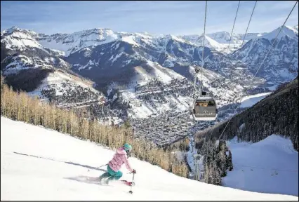  ?? BEN ENG/TELLURIDE SKI RESORT/TNS ?? Ski season kicked off in late November at Telluride Ski Resort, where there is something for everyone to enjoy both on and off the snow.