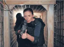  ??  ?? Emily Blunt is superb as an FBI agent in over her head in Sicario.