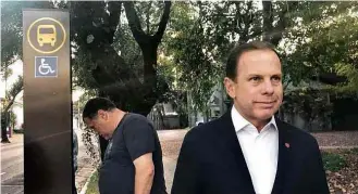  ?? Reproducao/Instagram ?? João Doria (PSDB) no ponto de ônibus na manhã desta sexta (22), Dia Mundial Sem Carro