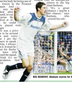  ??  ?? BIG MOMENT: Basham scores for Bolton against Chelsea