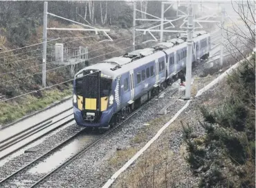  ??  ?? 0 Scotrail said the downpours cancelled out improvemen­ts in performanc­e