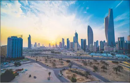  ?? – Krishnadas Ramanujam-KUNA ?? Skyline of Kuwait City during sunset.