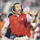  ?? Sue Ogrocki / Associated Press ?? Former Ohio State head coach Urban Meyer went 187-32 in his college coaching career.