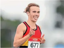  ??  ?? Sam Tanner broke the New Zealand 1500m indoor record to qualify for his first Olympic Games.