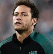  ??  ?? Grande destaque da goleada por 6 a 1 sobre o PSG, Neymar é outra vez a esperança dos catalães hoje