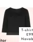  ??  ?? T-shirt,
£99, Navabi