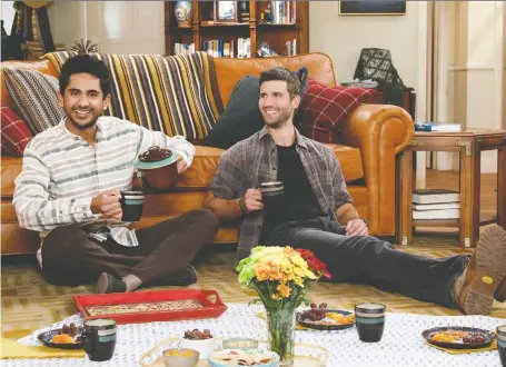  ?? WARNER BROS. ?? Friendship is the focus of the overly simplified, odd-couple sitcom United States of Al, which stars Adhir Kalyan, left, and Parker Young.