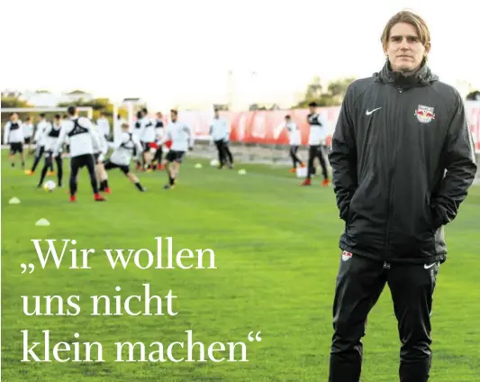  ?? BILD: SN/GEPA/ROITTNER ?? Sportchef Christoph Freund ist mit der Saisonvorb­ereitung zufrieden.