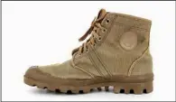  ?? (Palladium via The New York Times) ?? The Pallabrous­se boot introduced in 1947 (above, top), and the new Pallabrous­se Legacy boot designed in collaborat­ion with the French Foreign Legion.