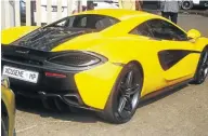  ??  ?? McLaren’s supercar left admirers in awe.