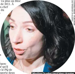  ??  ?? Martine Ouellet peut bien chanter l’avènement du « pays », la réalité est qu’il n’en est rien pour le moment.