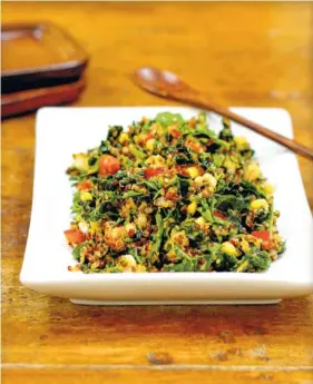  ?? LYNDA BALSLEV-TASTEFOOD ?? Quinoa and kale tabbouleh