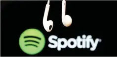  ??  ?? Spotify has reported via Twitter that it now has 50 million paid subscriber­s, a rise of 25 per cent in less than six months, and extending the music streaming service’s lead over its closest rival, Apple Music. — Reuters photo
