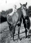  ??  ?? Colonel Charles Guy Powles’ granddaugh­ter Felicity Morrin sits on Bess after her return from World War I.