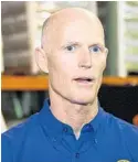  ?? JOSHUA C. CRUEY/STAFF FILE PHOTO ?? Gov. Rick Scott hasn’t officially announced whether he’ll run for Democratic U.S. Sen. Bill Nelson’s seat, but he has been speaking out more on federal issues.